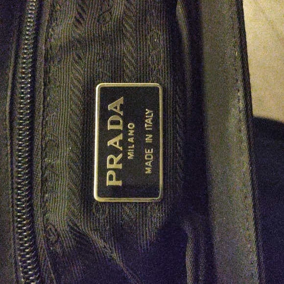 Prada Black Tessuto with Lucite Handles Tote Bag - Picture 5 of 11